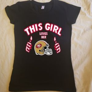 SF 49ers Women's Top black Large